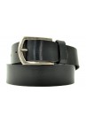 Petrol Leather Jeans Belt Black