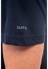 Slater Basic T-Shirt O neck Blauw