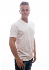 Slater Basic T-Shirt V- neck White