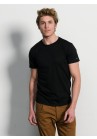 Slater Basic Fit T-Shirt Ronde hals zwart