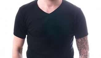 Petrol Industries Men T-Shirt Basic V-Neck Black.