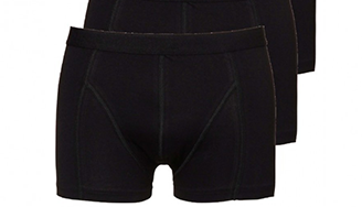 Ten Cate Men Basic Shorty 3401 Black ( 3 pack)